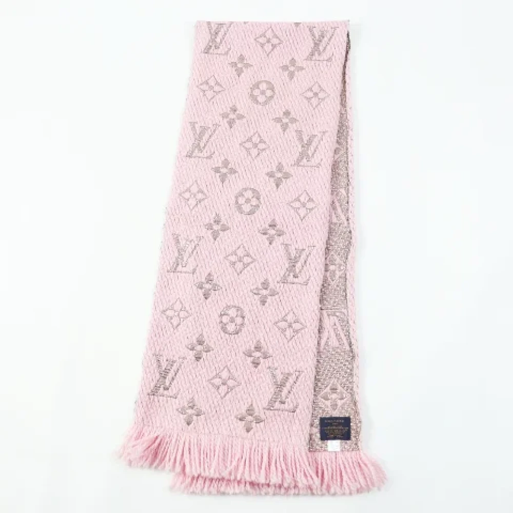Louis Vuitton Vintage Pre-owned Wool scarves Pink Dames