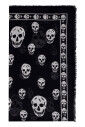 skull-print-fringed-scarf