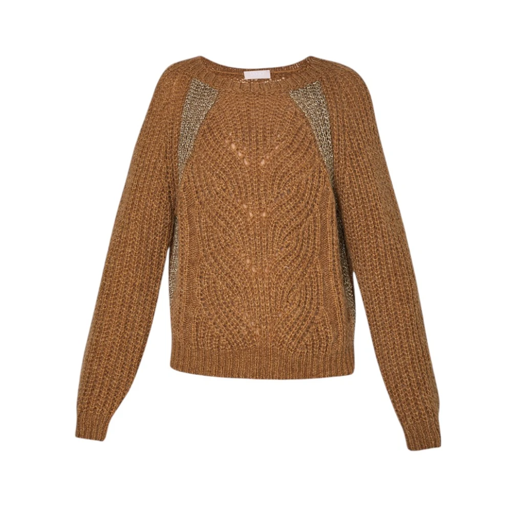Liu Jo Stijlvolle Gebreide Top Brown Dames