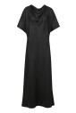 robe-longue-en-soie-drapee-a-encolure-haute