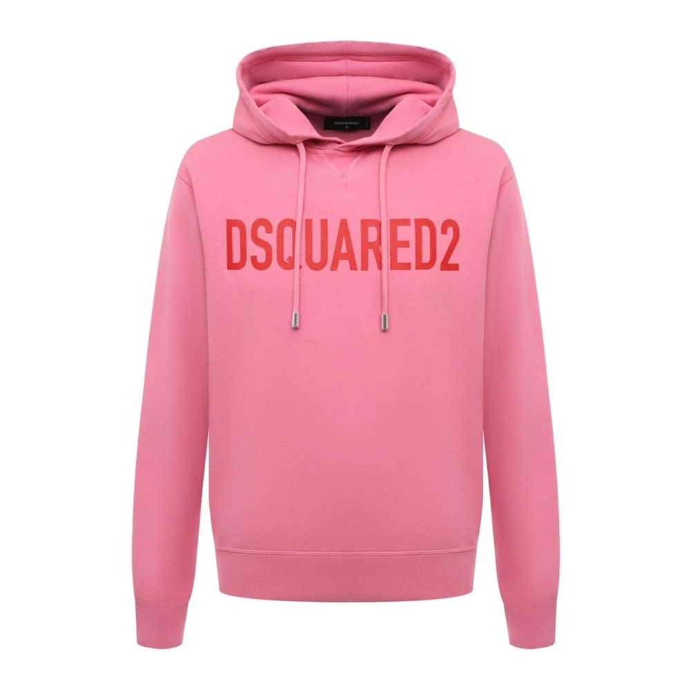 Dsquared2 Men's Pink Felpa - Hoodies - S - Sweatshirts & Hoodies