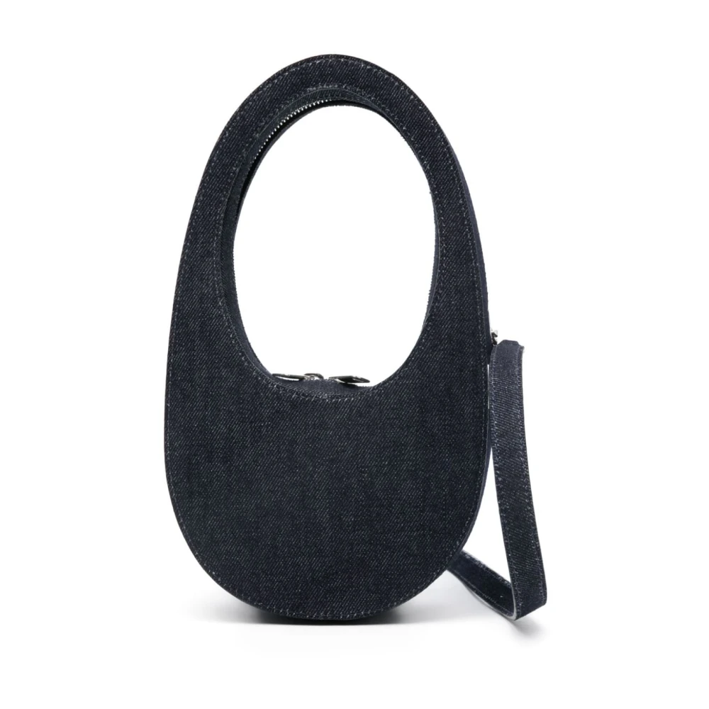 Coperni Crossbody bags Denim Mini Swipe Bag in blauw