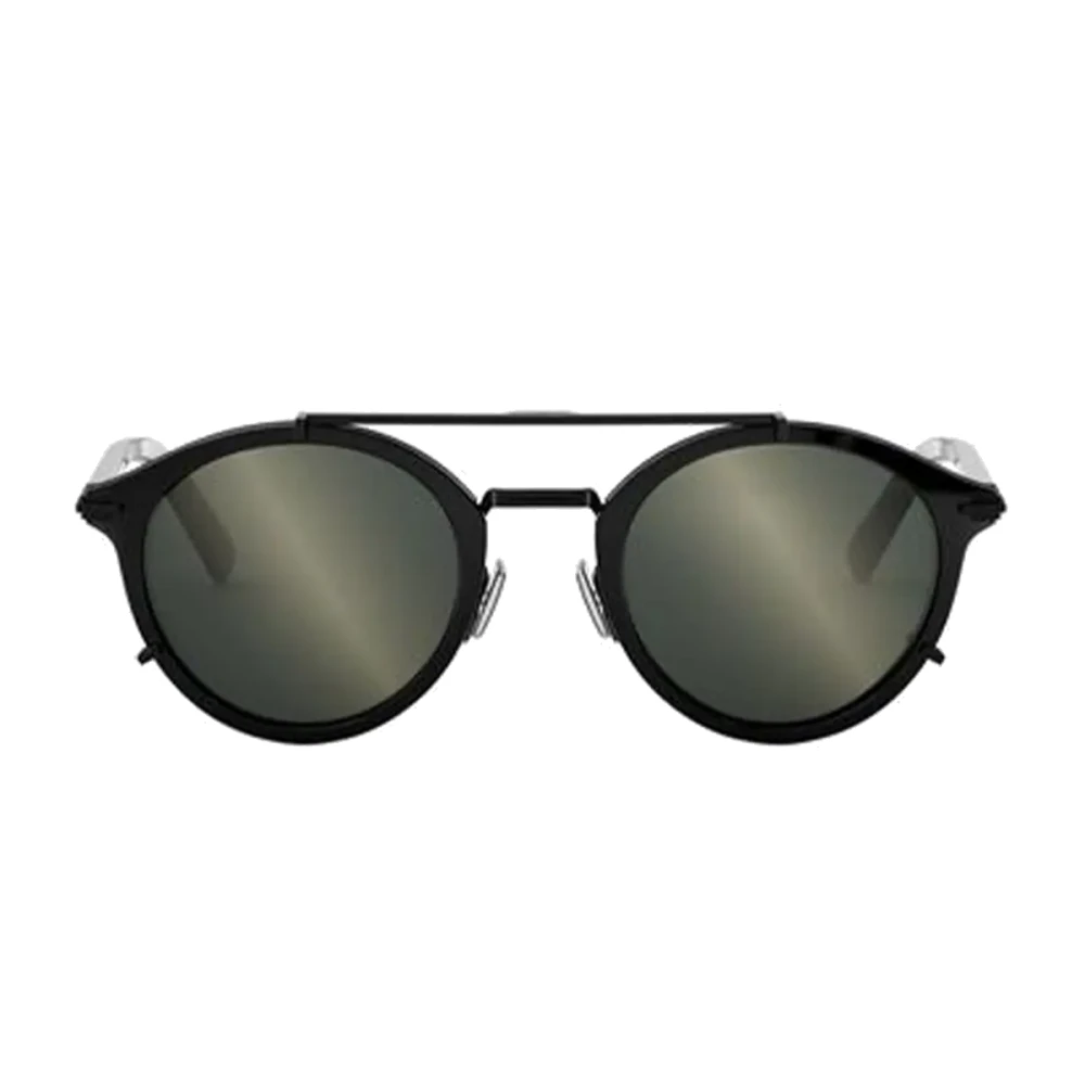 Dior Black Sunglasses, Unisex, 50 Mm, Round Sunglasses With Brown Lenses