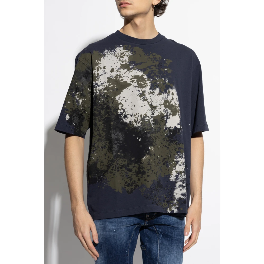 Dsquared2 T-shirt met print Blue Heren