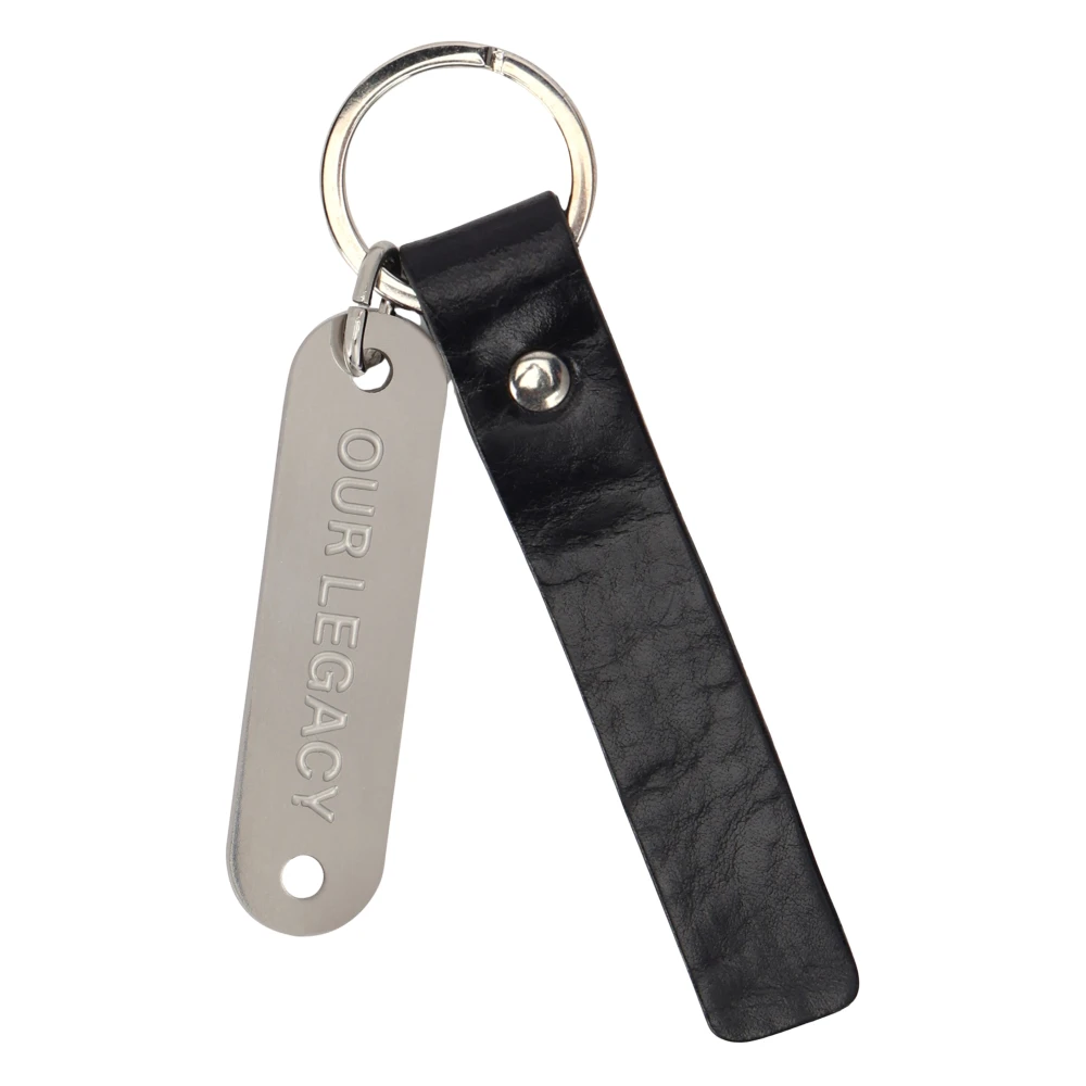 Our Legacy Men's Black Keychains, One Size, Ring Keyring