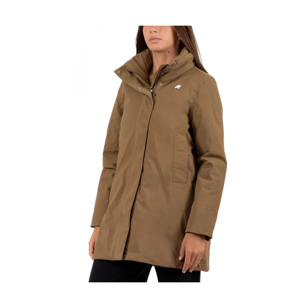 K-way Damesjas Lichtgewicht Waterdicht Brown Dames