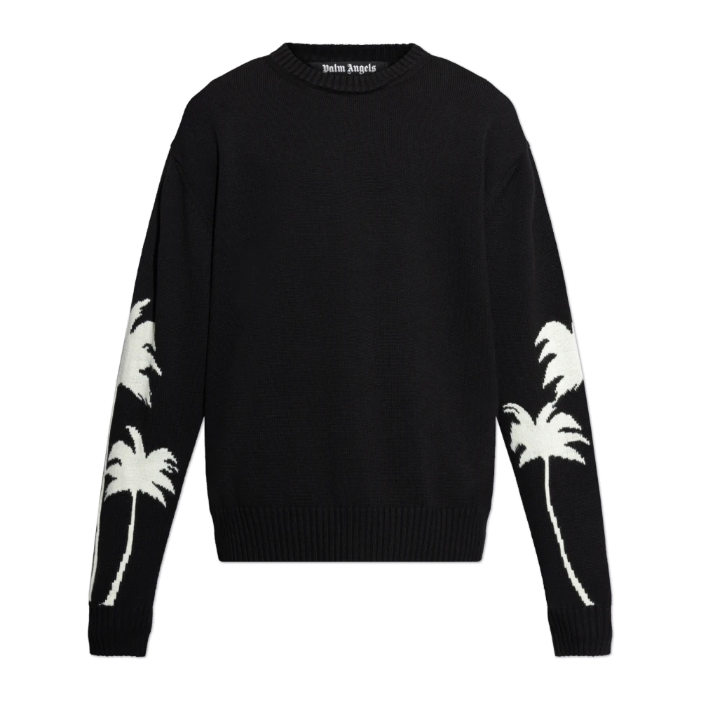 Palm Angels Trui met ronde halslijn Black Heren
