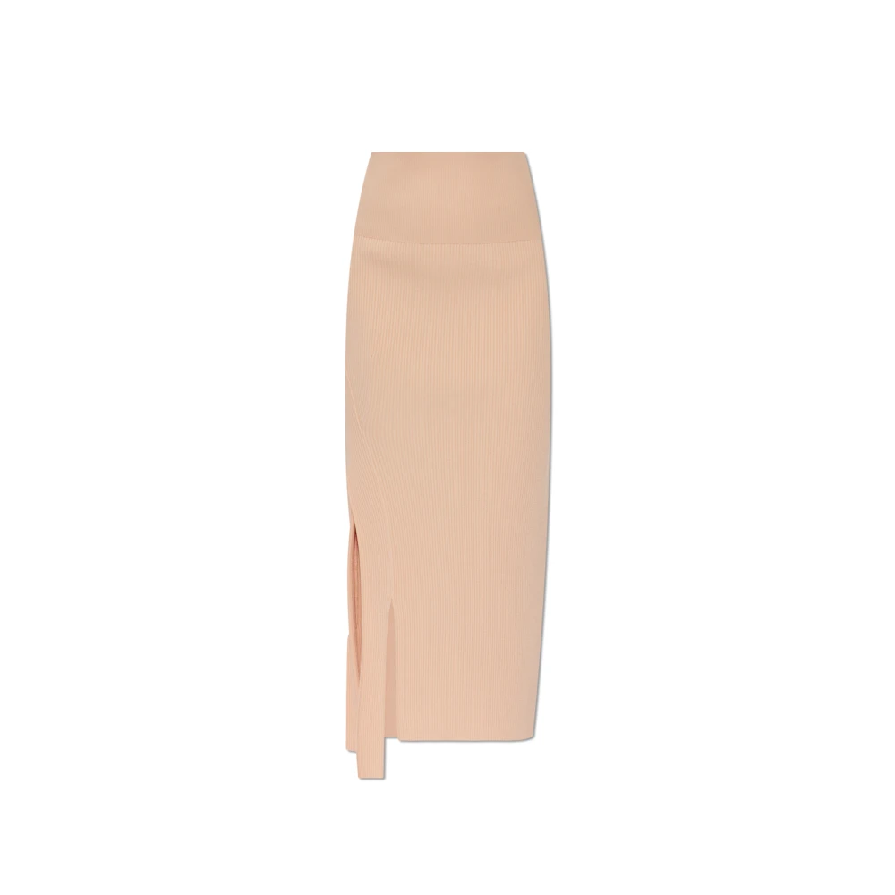 Victoria Beckham Geribbelde rok Orange Dames