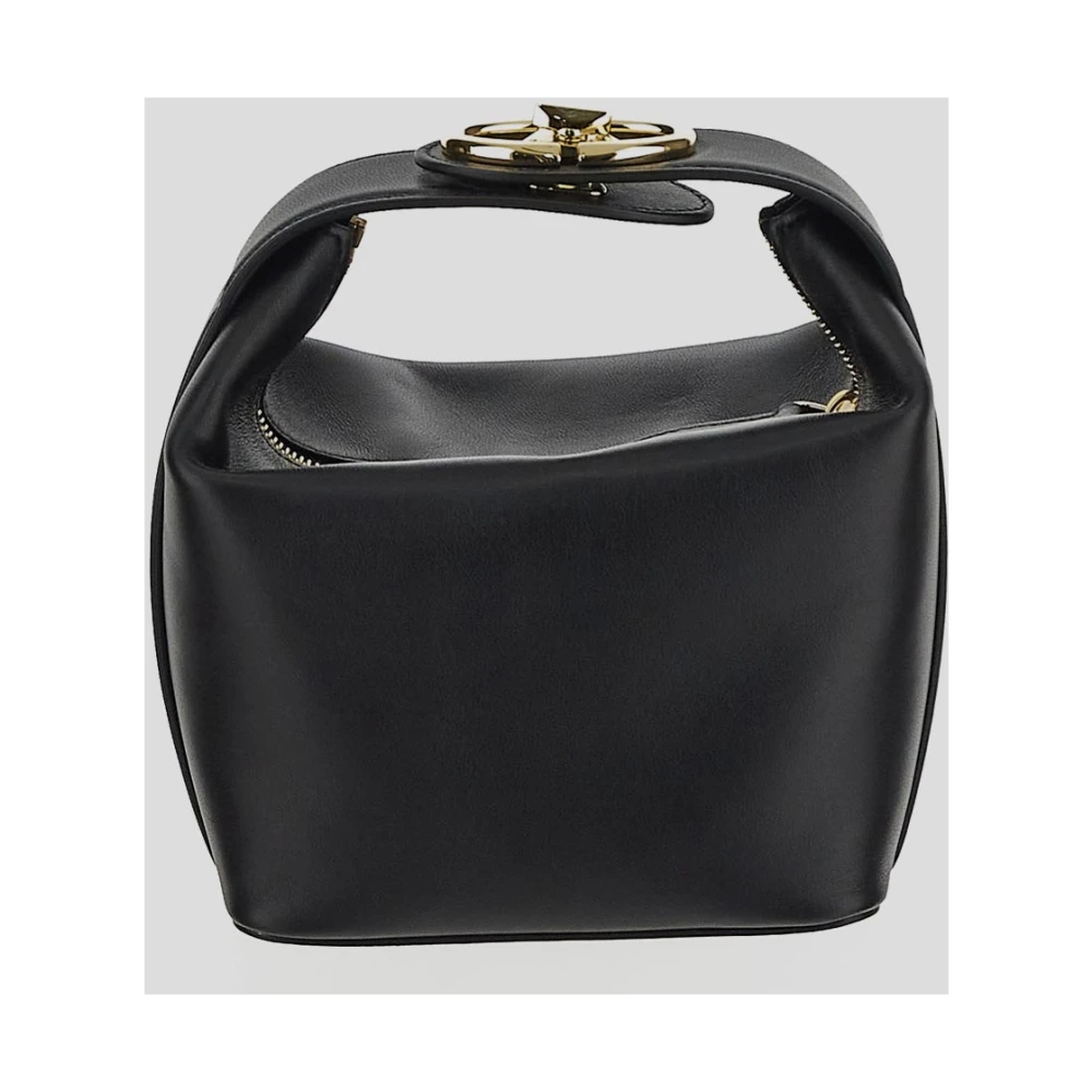 Valentino Garavani Leren Mini Tas Black Dames