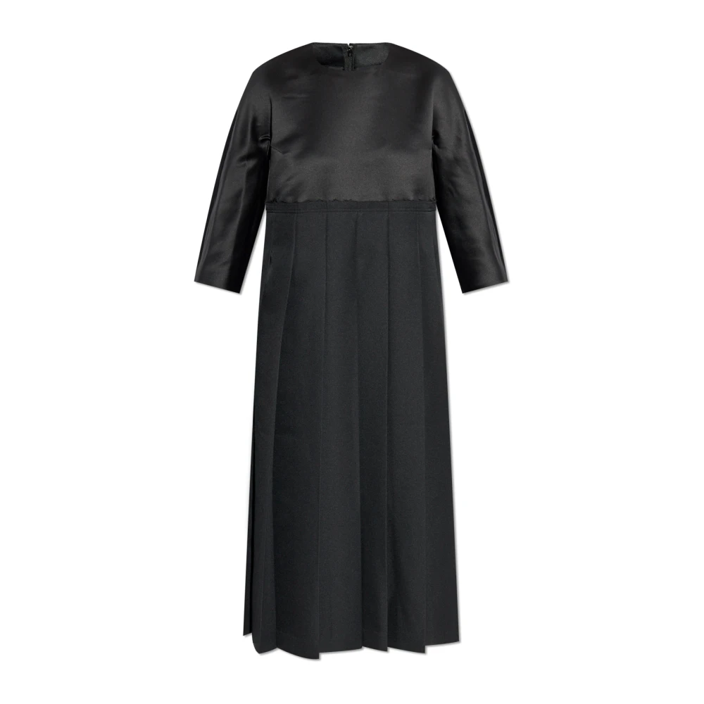 Comme des Garçons Jurk met geplooide rok Black Dames