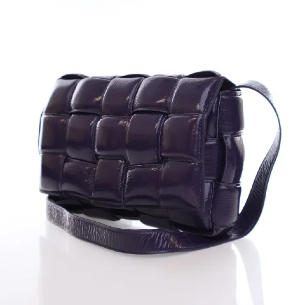 Bottega Veneta Vintage Pre-owned Leather shoulder-bags Purple Dames