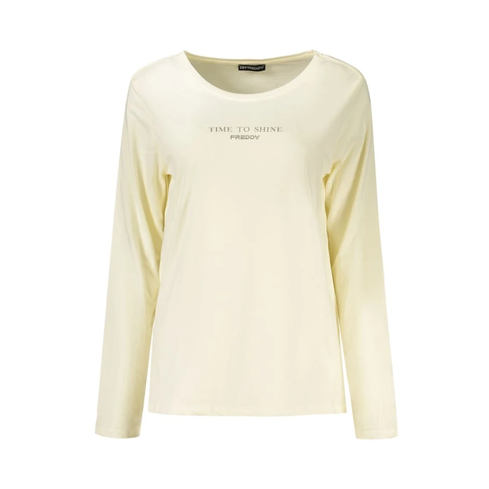 Freddy Donna Bianco Cotton T-Shirt