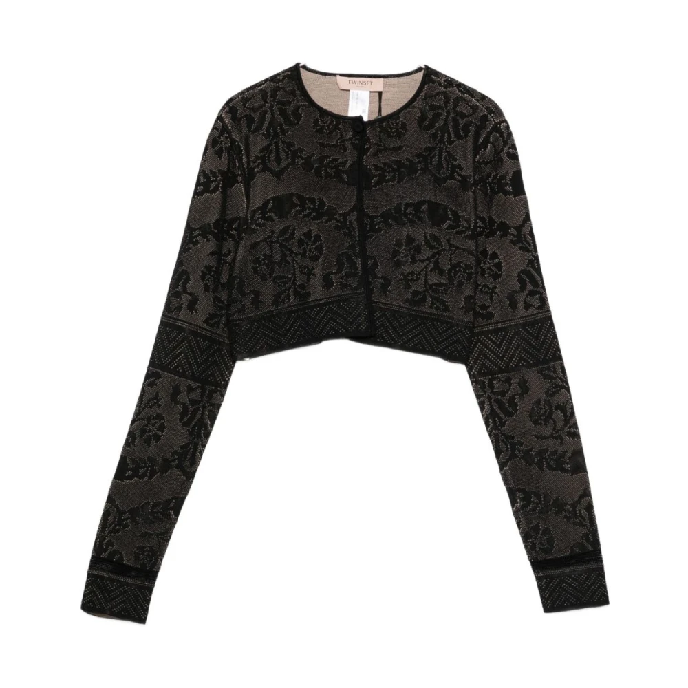 Twinset Women's Black Jumpers Set - Cardigans - M - Knitwear