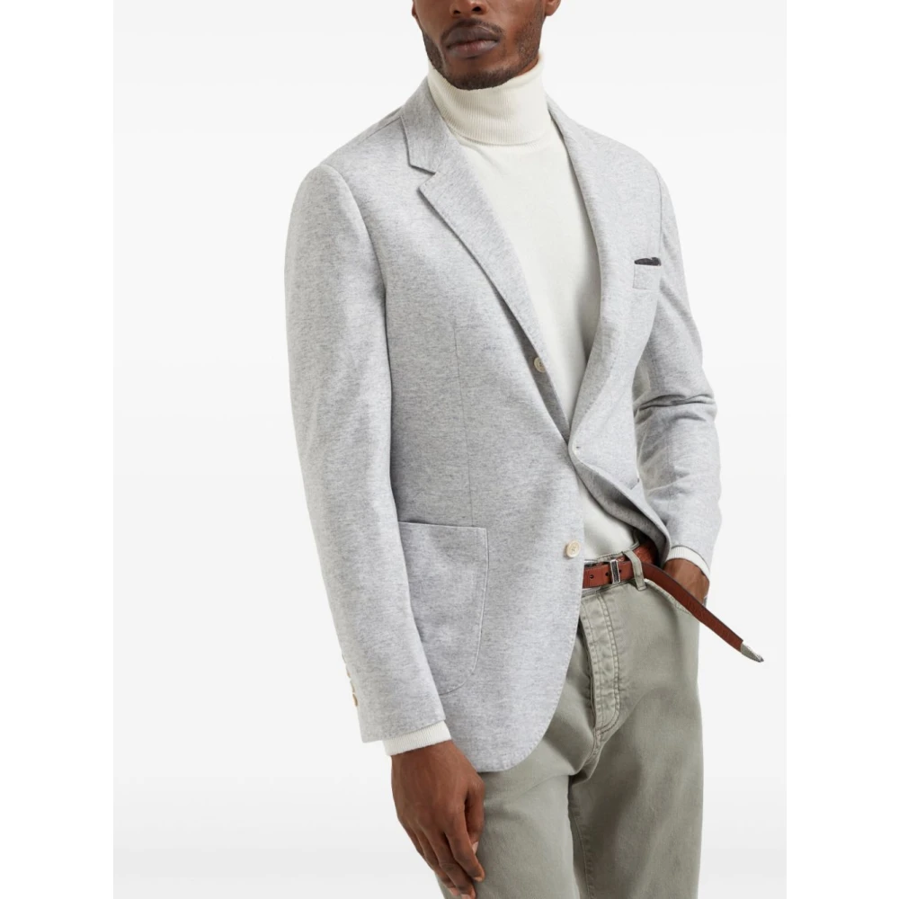 BRUNELLO CUCINELLI Stijlvolle Jassen voor Mannen White Heren