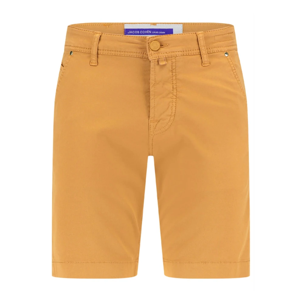 Jacob Cohën Slim Fit Sand Bermuda Shorts Orange Heren