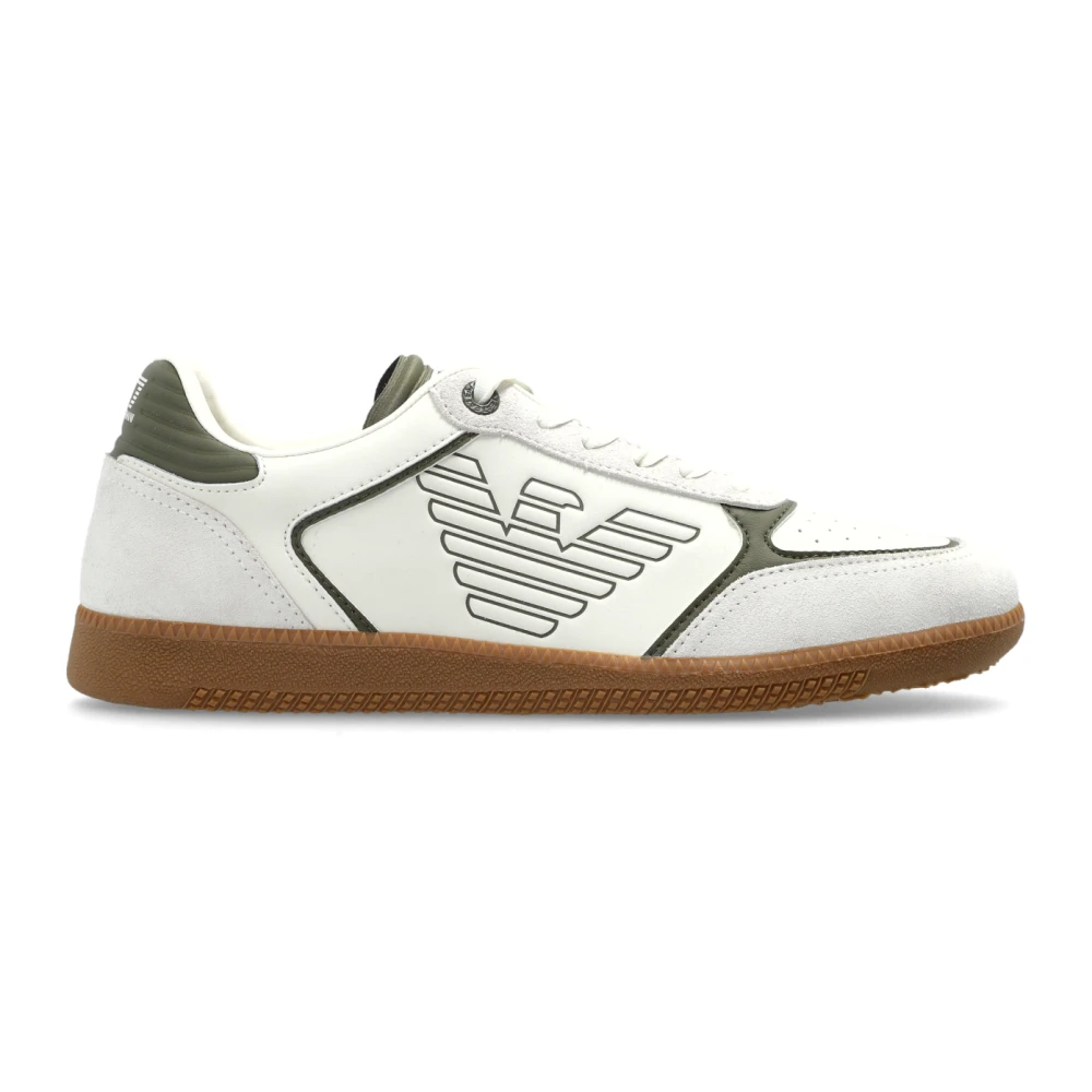 Emporio Armani Ea7 Homme Beige - Chaussures De Sport Avec Logo - Chaussures - Taille: 43 Eu