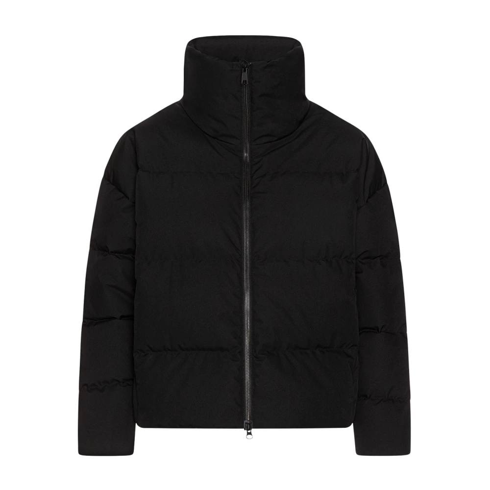 Scandinavian Edition Geblokkeerd Pufferjack voor buitenactiviteiten Black Dames