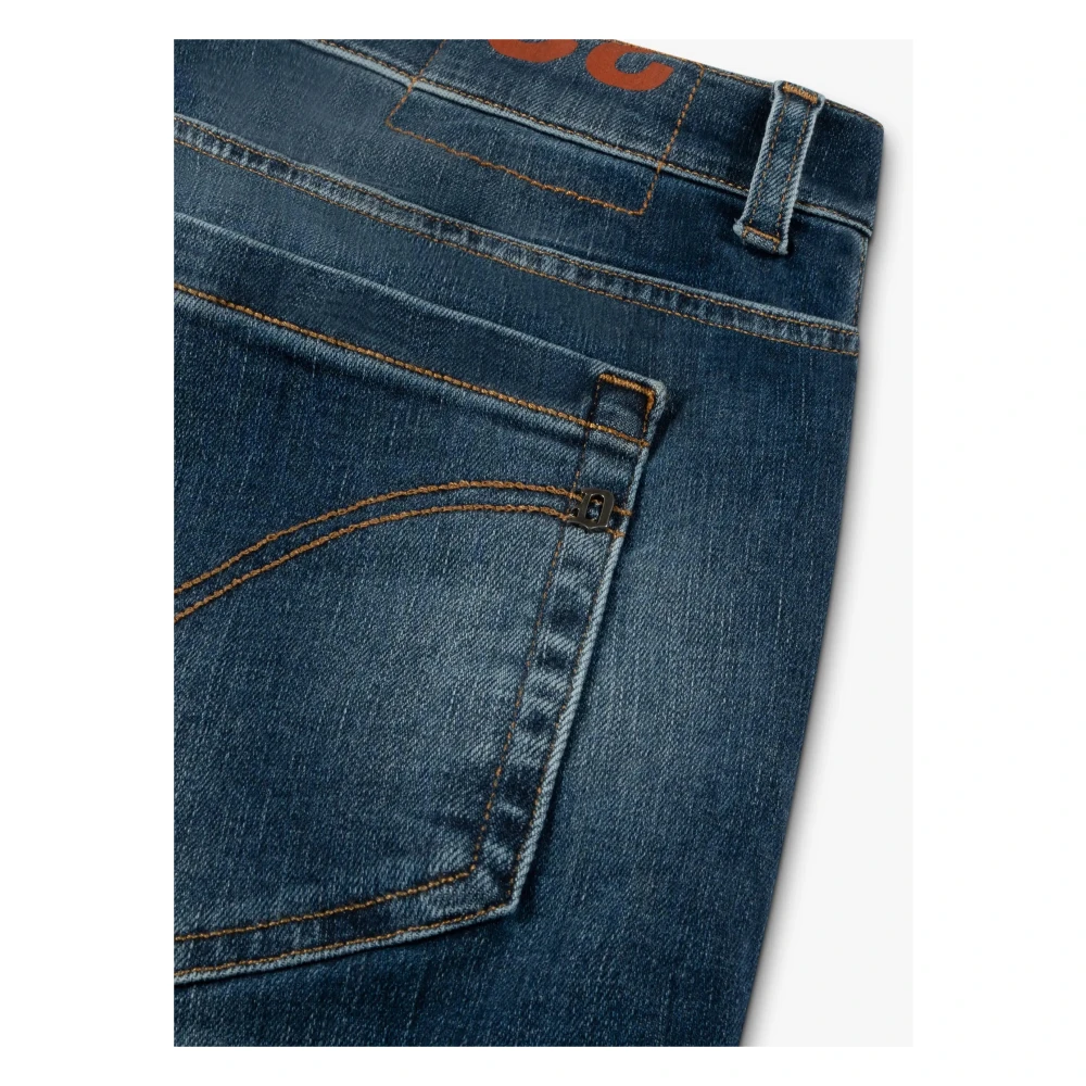 Dondup Slim Fit Donkerblauwe Denim Blue Heren