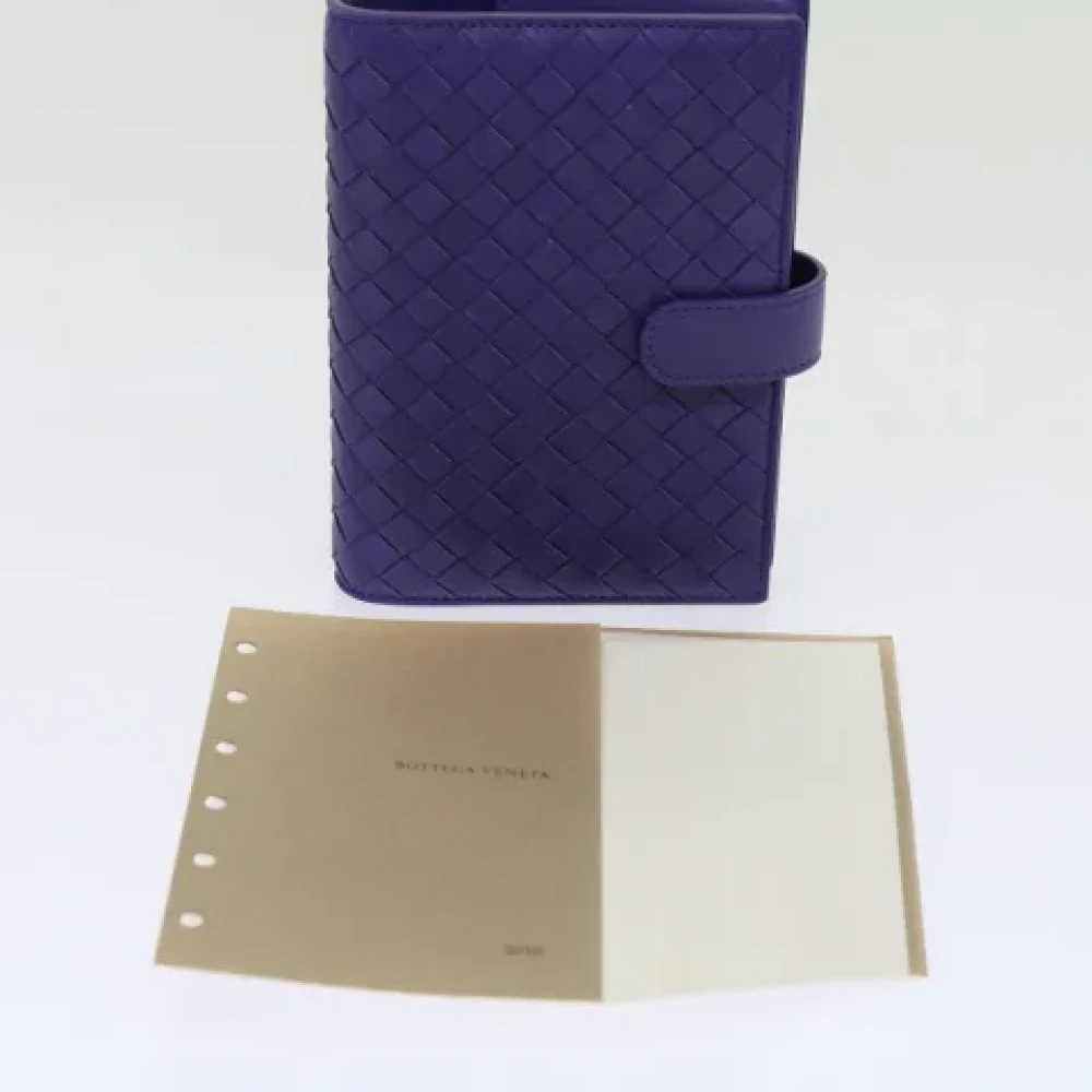 Bottega Veneta Vintage Pre-owned Leather wallets Purple Dames