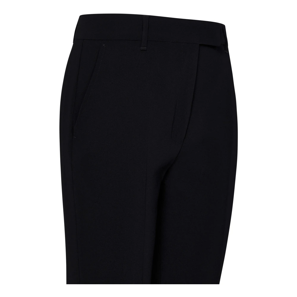 Max Mara Zwarte Broek met Voorrits Black Dames