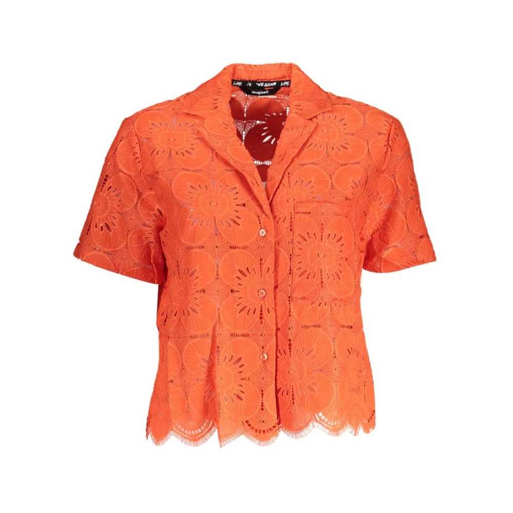 Desigual Vrouw Oranje Arancione Poliammide Shirt