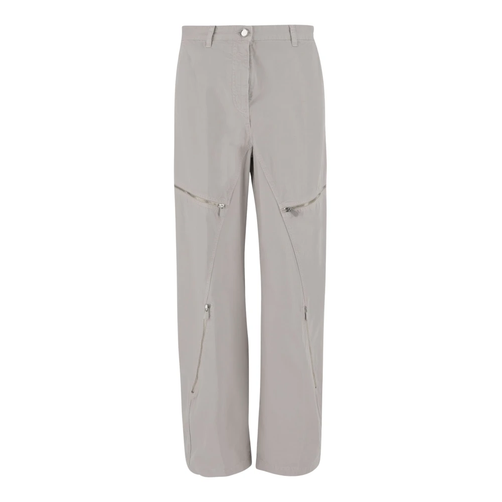 pinko Katoenen Regular Fit Multi-Pocket Broek Gray Dames