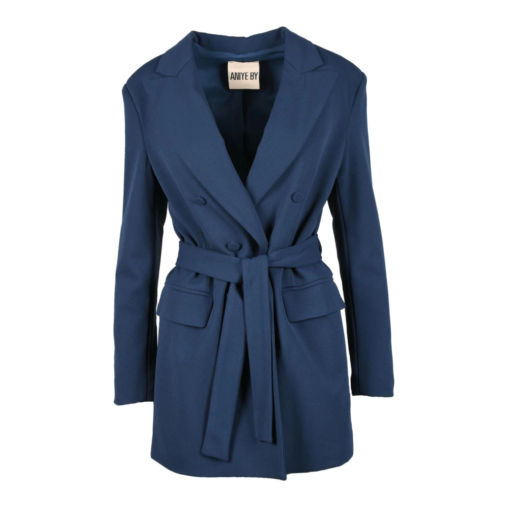 Aniye By Elegant Jacka med Polyester och Elastan Blue, Dam