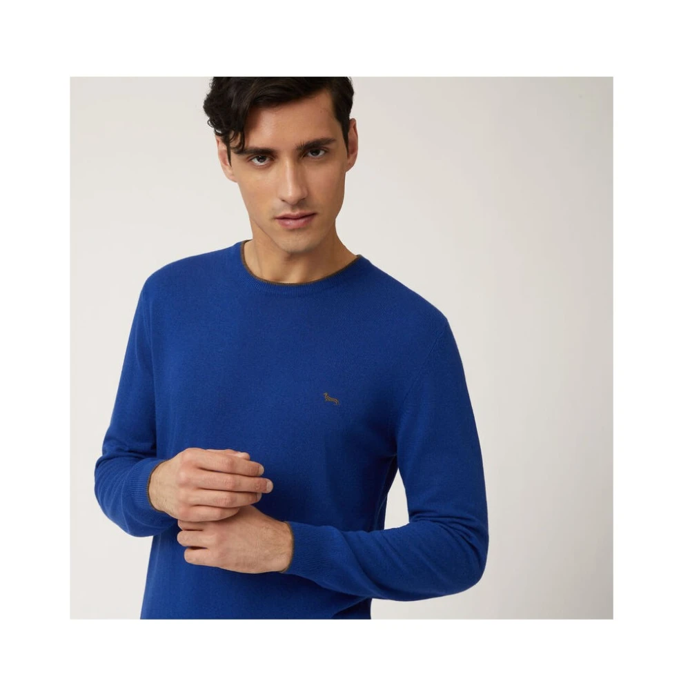 Harmont & Blaine Wollen Turtleneck met Details Blue Heren