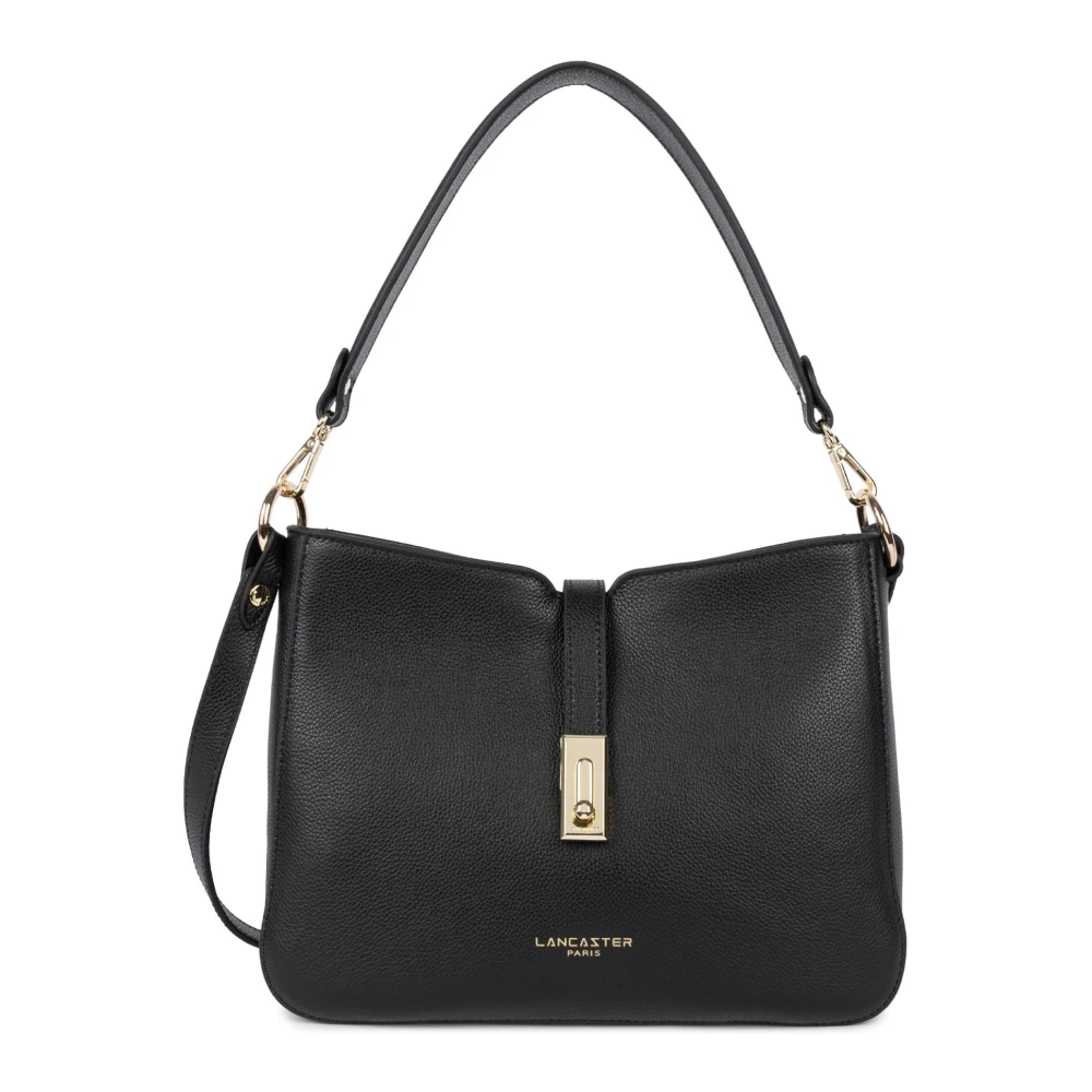 Lancaster Black Large Shoulder Bag Milano Horizon - Female - Shoulder Bags - One Size - Bags