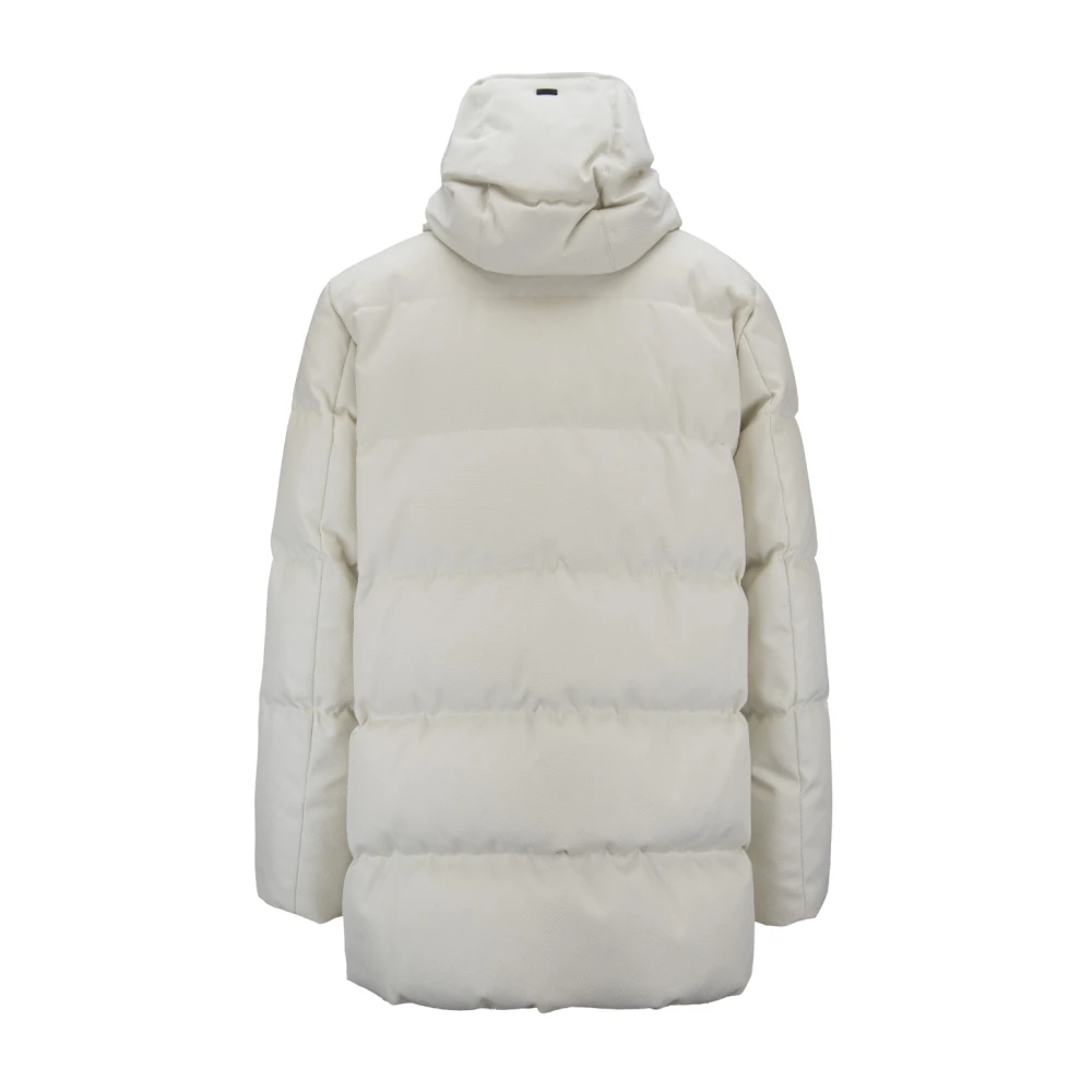 Herno Zip-Up Donsjack White Heren