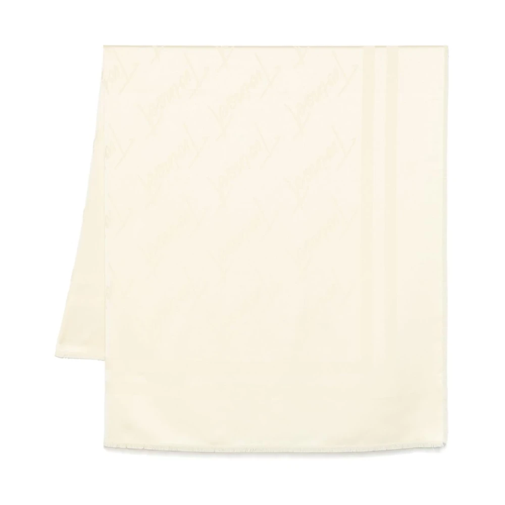 Twinset Sjaal met franje en contrasterende rand Beige Dames