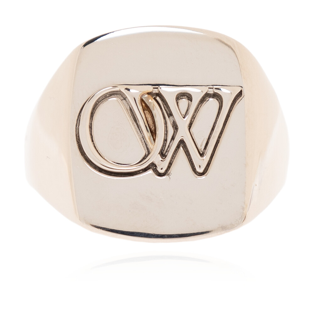 Bague chevali re en laiton Off White Bagues Miinto