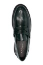 mocassins-en-cuir-vert-fonce