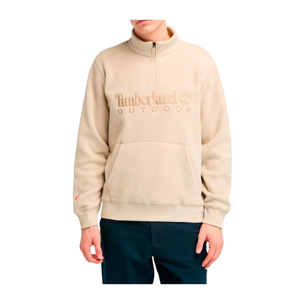 Timberland Veelzijdige Zip Sweatshirt Beige Heren