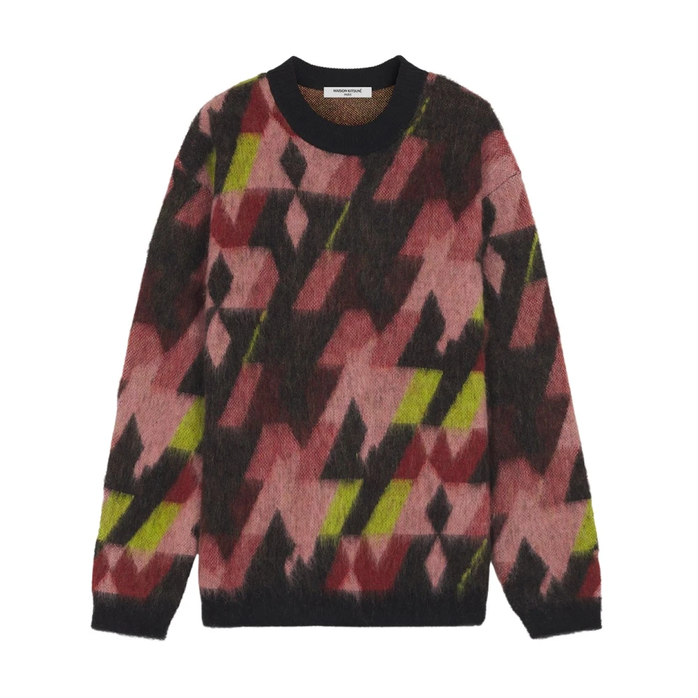 Maison Kitsuné Wollen Trui Multicolor Heren
