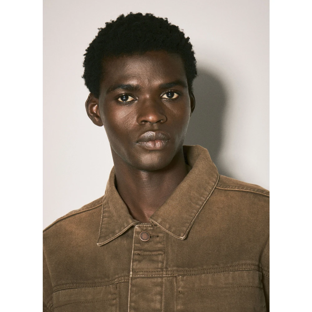Entire Studios Klassieke Denim Jack Brown Heren