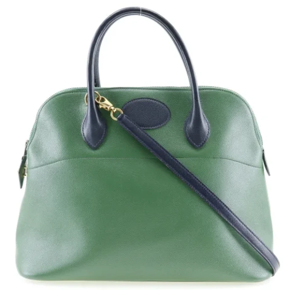 Hermès Vintage Pre-owned Fabric handbags Green Dames