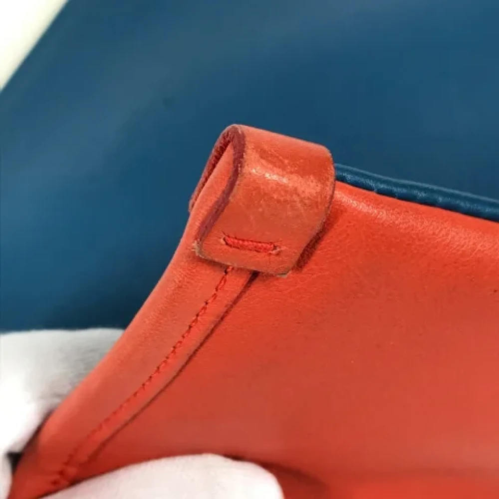 Salvatore Ferragamo Pre-owned Leather clutches Blue Dames