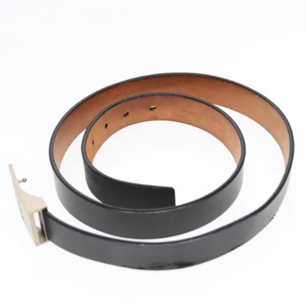 Louis Vuitton Vintage Pre-owned Leather belts Black Heren