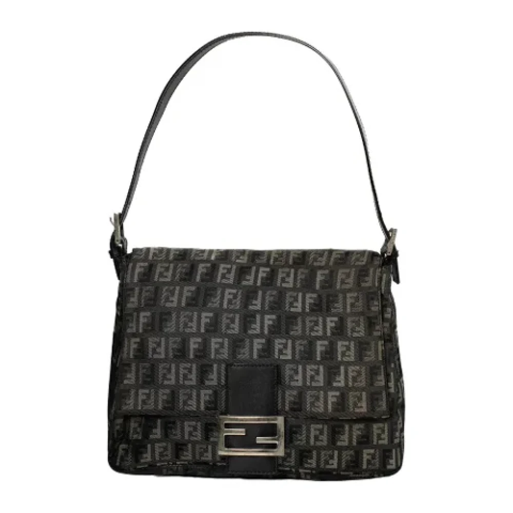 Fendi Vintage Pre-owned Canvas fendi-bags Gray Dames