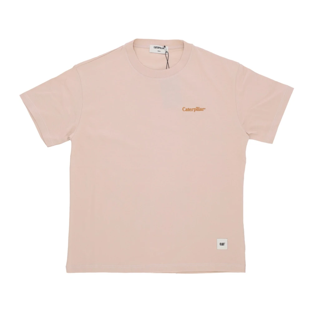 CAT Linear Logo Tee Ivory Streetwear Beige Heren