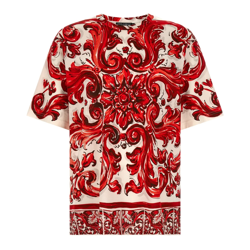 Dolce & Gabbana Hombre Rojo Camisetas, Talla: 2XL