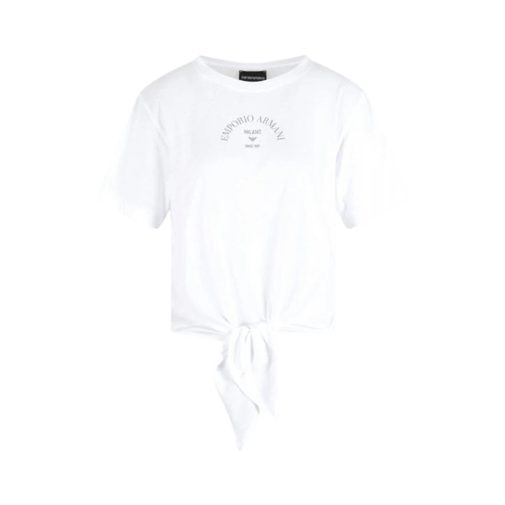 Emporio Armani Donna Bianco Top, S, New,