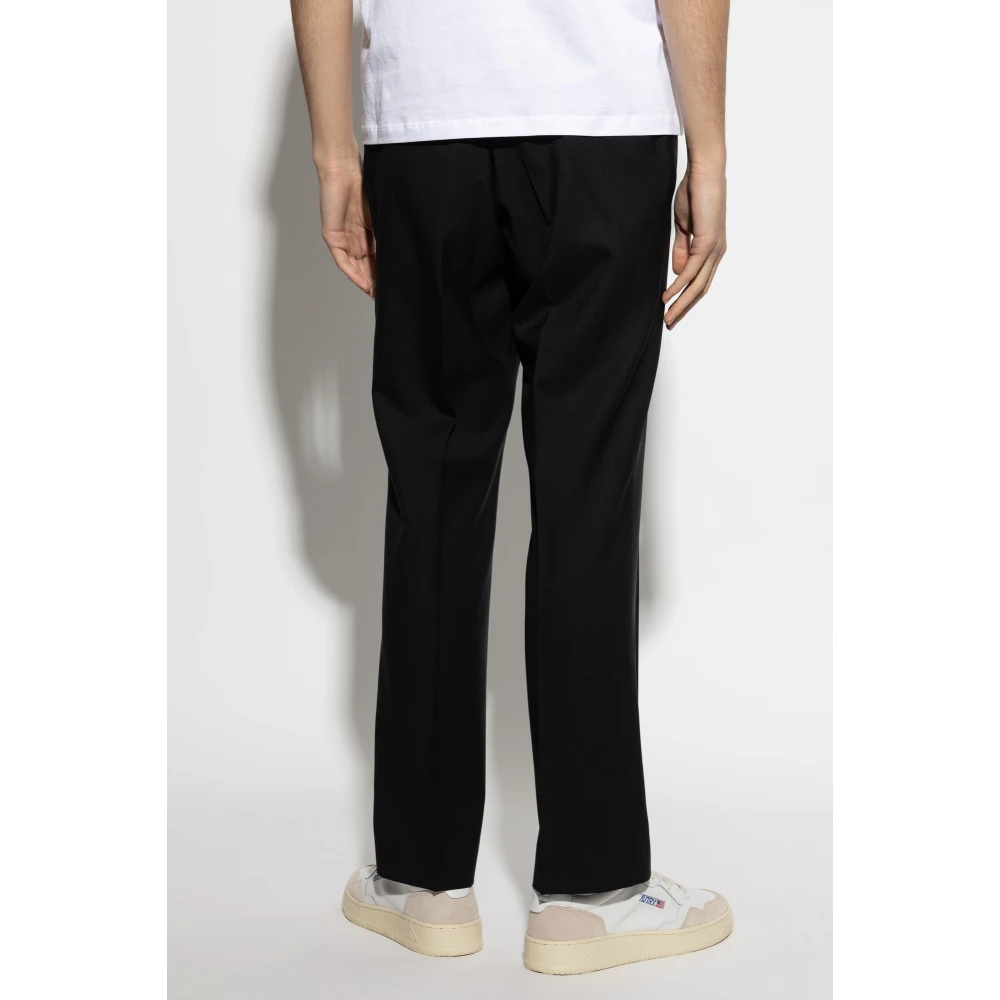 Ami Paris Wollen broek Black Heren