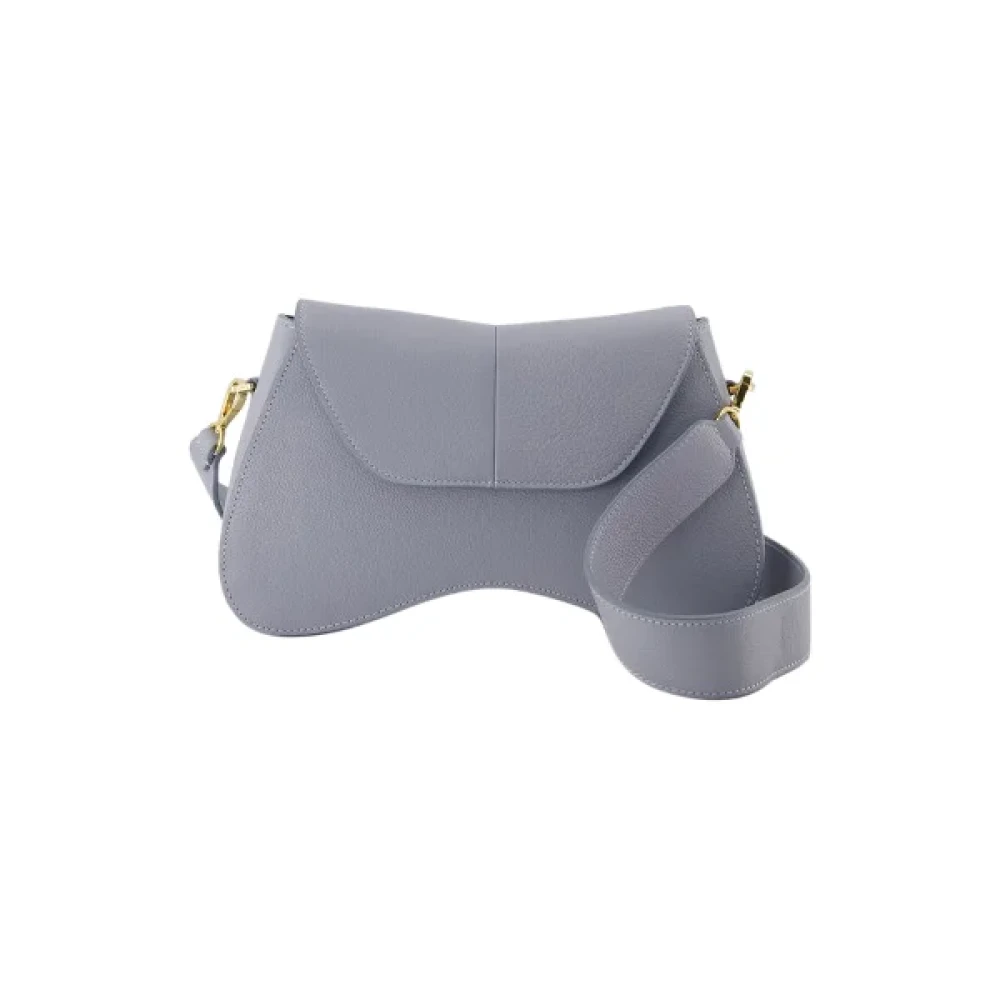 Elleme Leather shoulder-bags Gray Dames