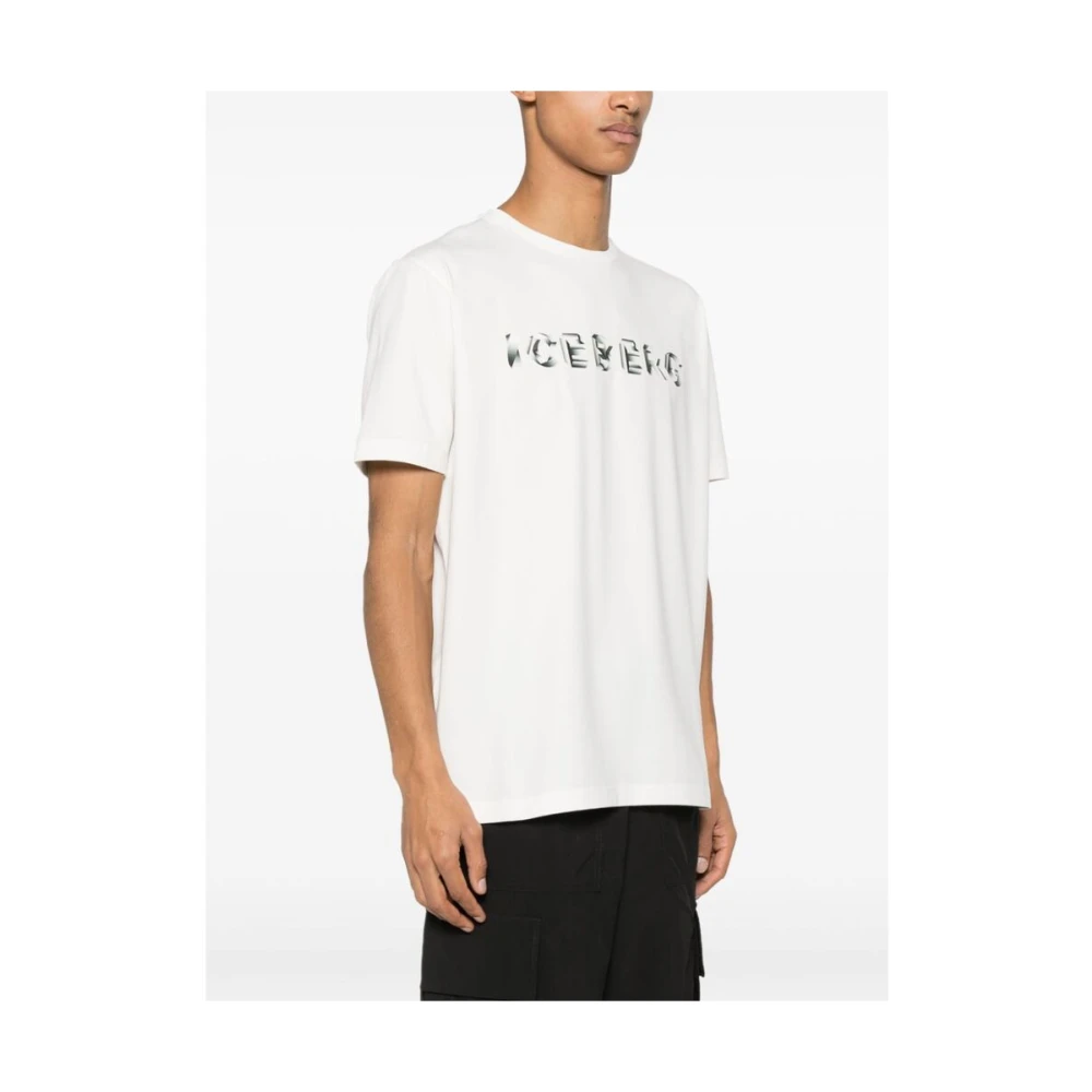 Iceberg T-shirt met logo print White Heren
