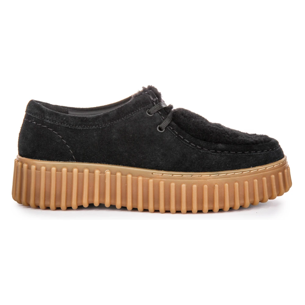 Clarks Women's Black Torhill Bee Laced Shoes