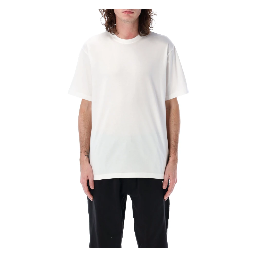 Y-3 Grafisch Katoenen T-shirt Wit White Heren