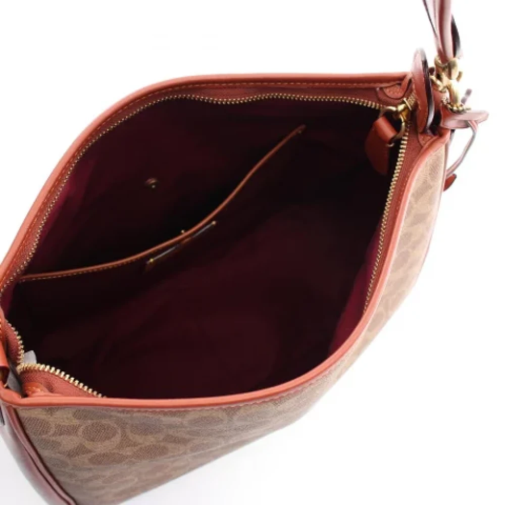 Coach Pre-owned Fabric shoulder-bags Beige Dames