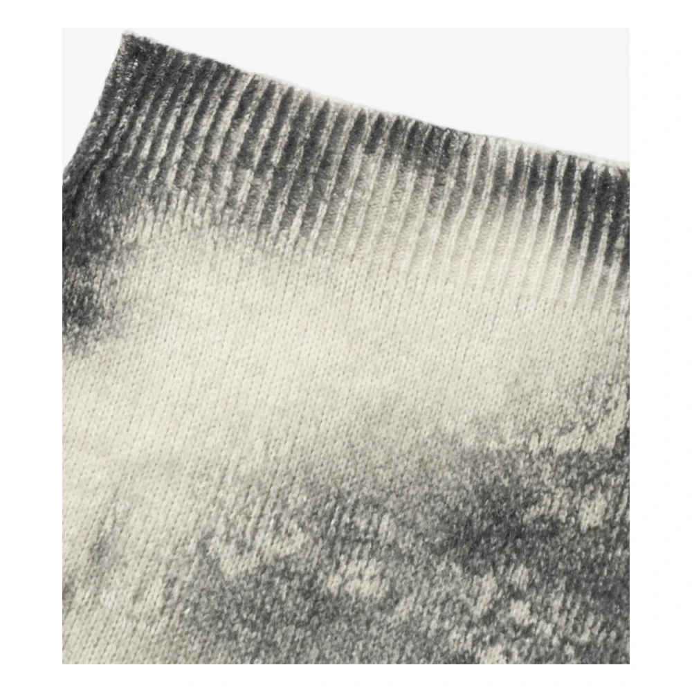 Avant Toi Handgeschilderde Marmerprint Kasjmiertrui Black Dames